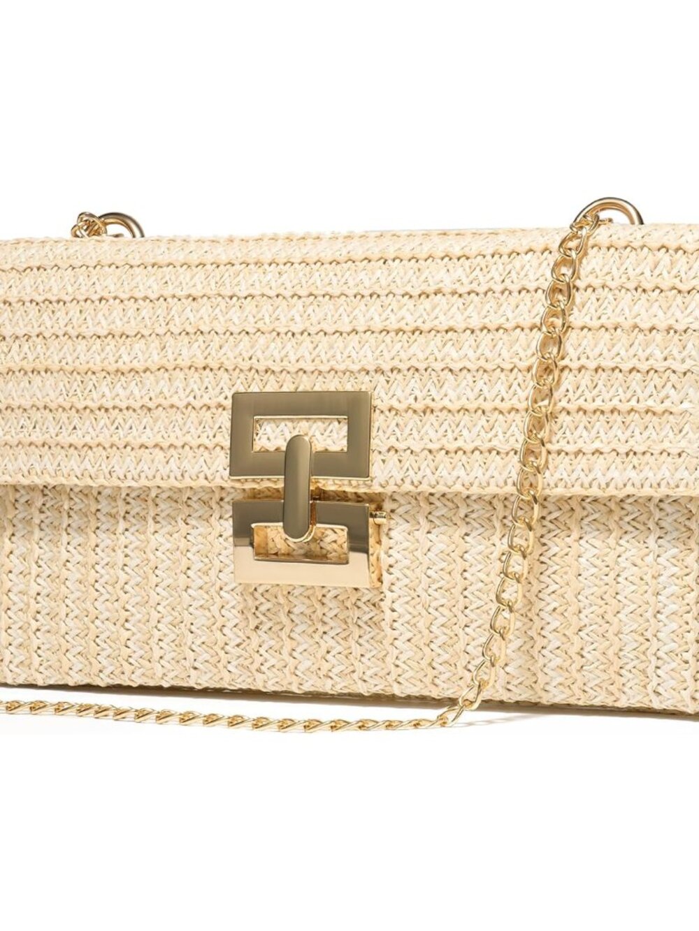 CHUNLI Straw Purse Woven Beach Bag Summer Clutch Purse Boho Crossbody Bags for W - Picture 1 of 6